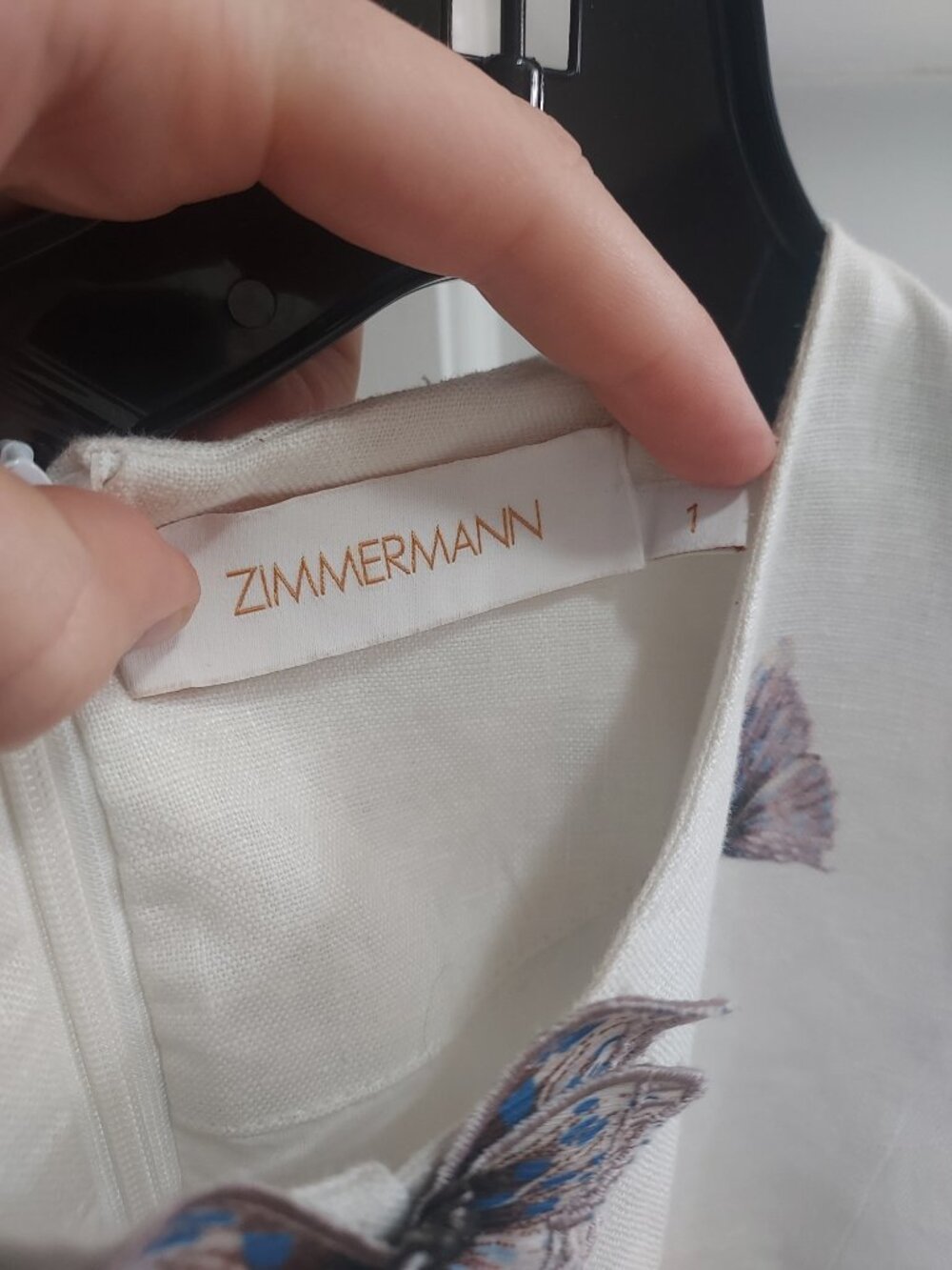 Zimmermann Butterfly Linen Wild Botanica Dress - Picture 2 of 13